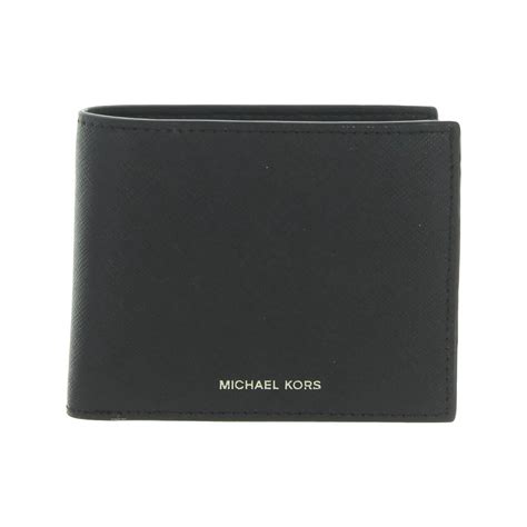 michael kors mens wallet black|men's bifold wallets with photo.